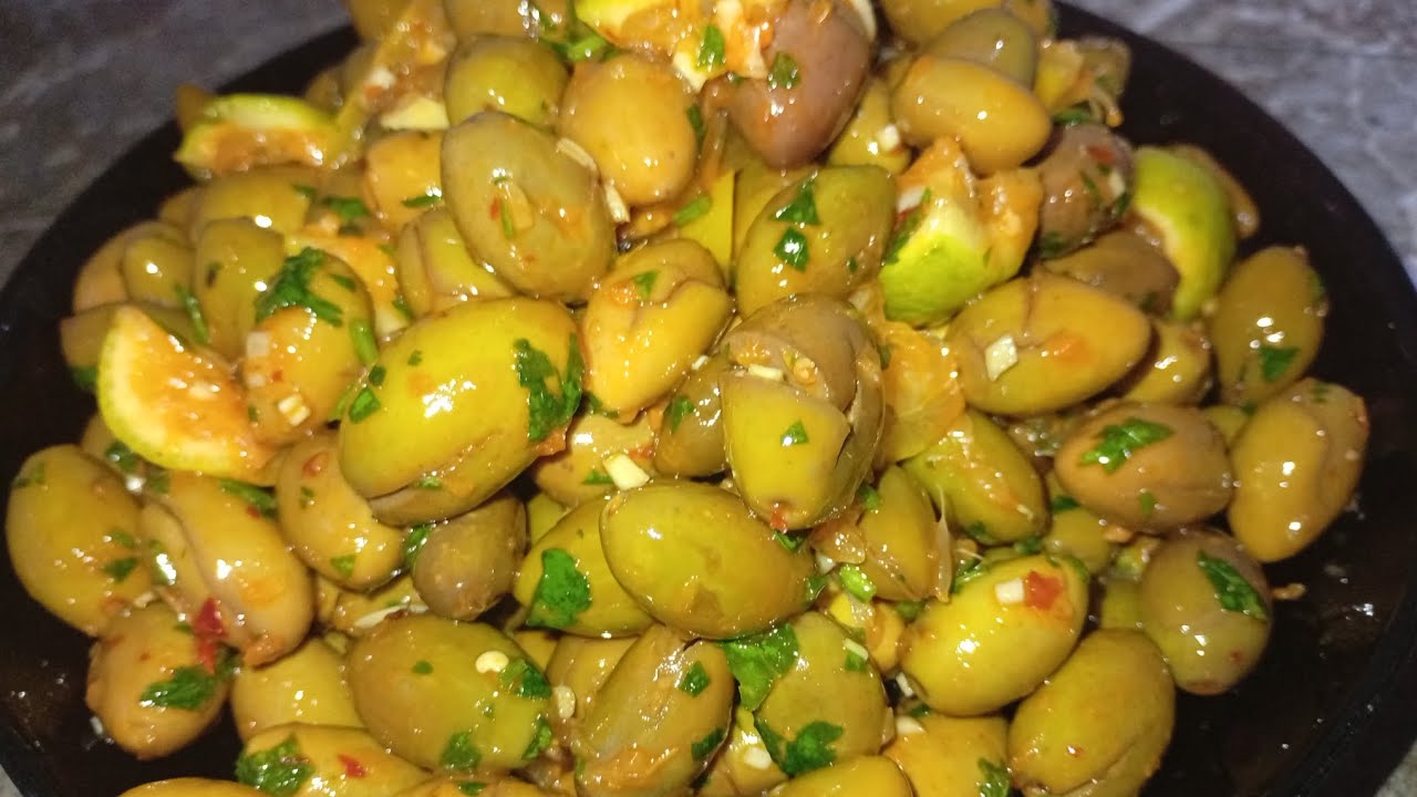 زيتون مشرمل بطريقة ساهلة و زوينة