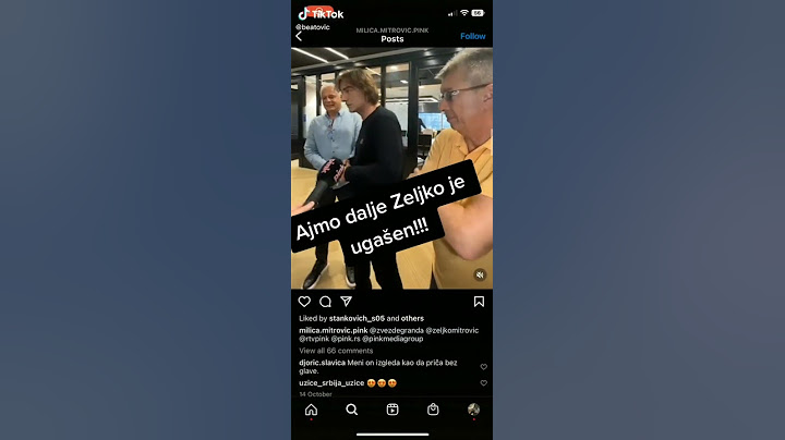 Zeljko Mitrovic ugasen Instagram idemo dalje