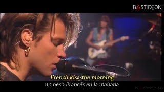 Bon Jovi - Bed Of Roses (Sub Español + Lyrics) chords