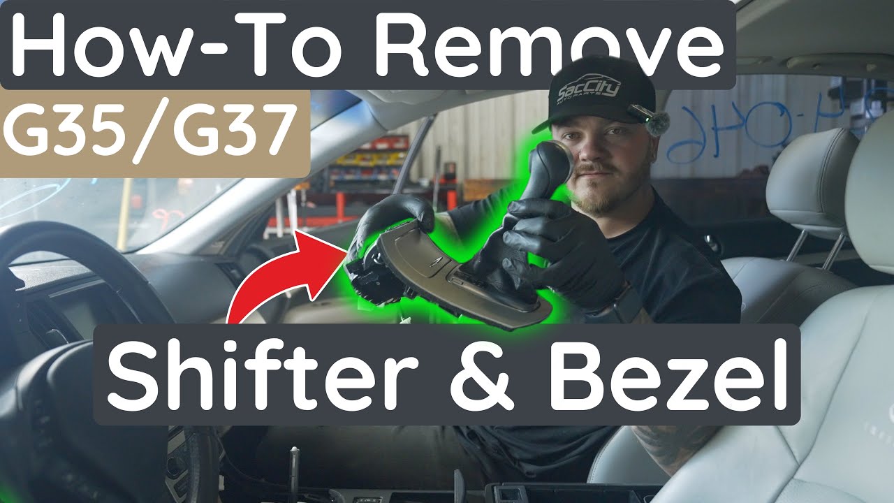 How to Remove a G35/G37 Sedan Shift Knob & Bezel - YouTube