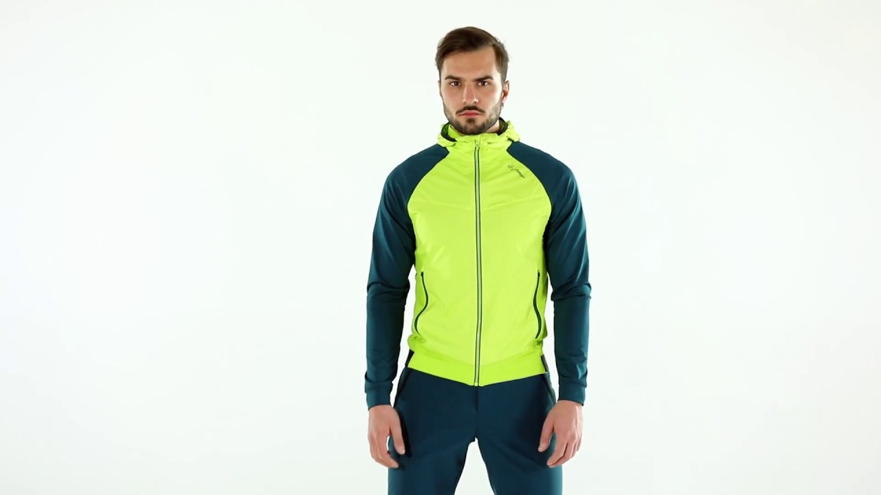 Löffler Herren Laufjacke M HOODED LIGHT HYBRIDJACKET Features 