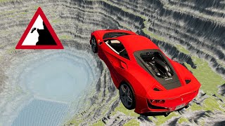 Cars vs Cliff - BeamNG Drive