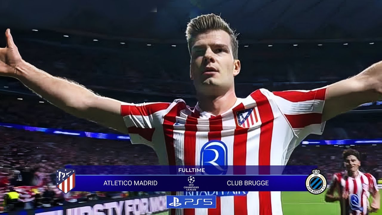 HATTRICK SORLOTH !! (4-1) HIGHLIGHT ATLETICO MADRID VS CLUB BRUGGE UEFA CHAMPIONS LEAGUE 25/26 GOALS