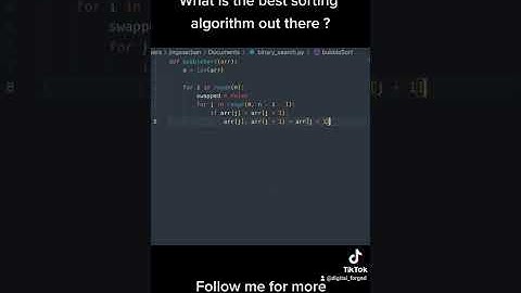 Simple bubble sort in python.