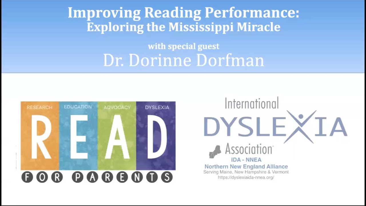 Improving Reading Performance: Exploring the Mississippi Miracle with Dr.  Dorinne Dorfman