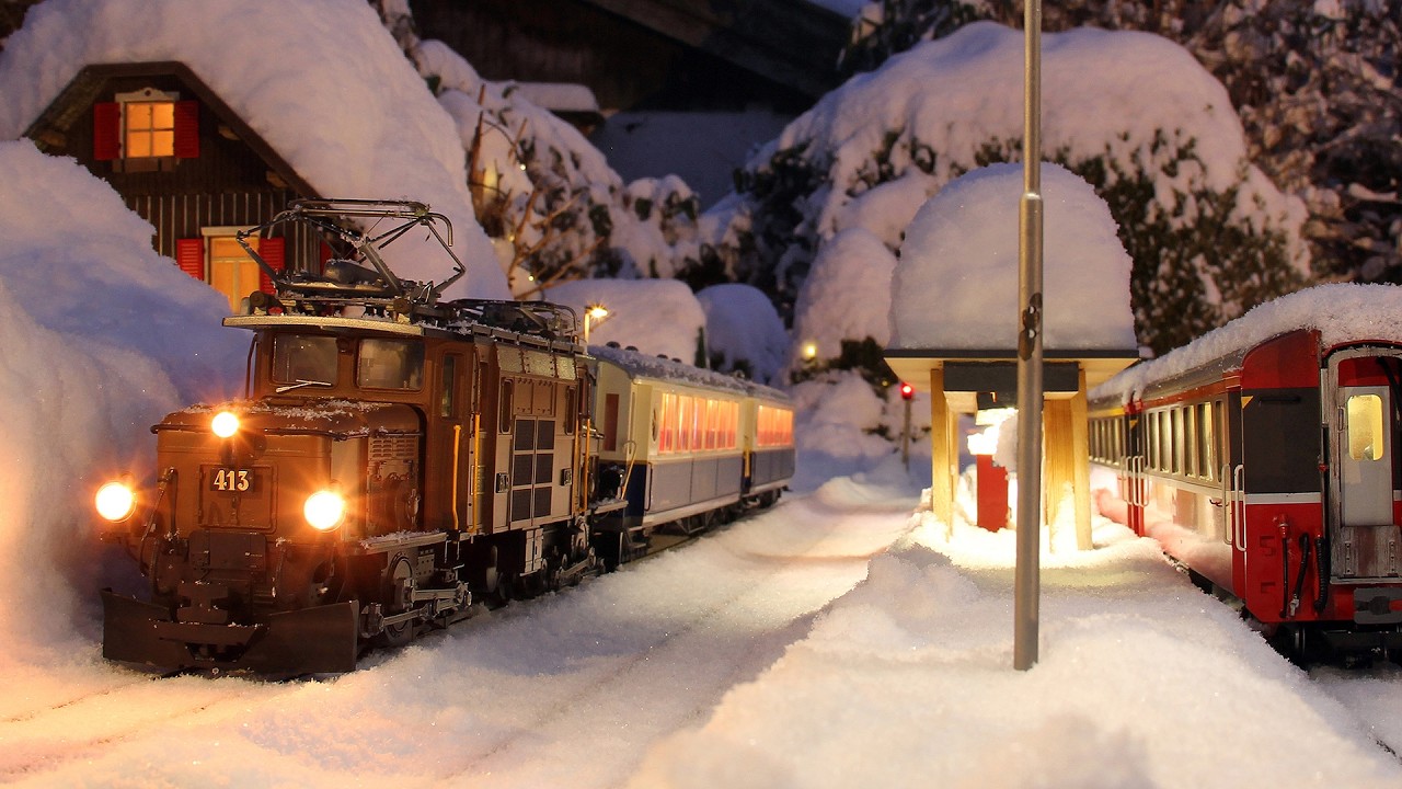 🎄 Weihnachtsstimmung auf der Gartenbahn 🎅(mit Katze 🐱)