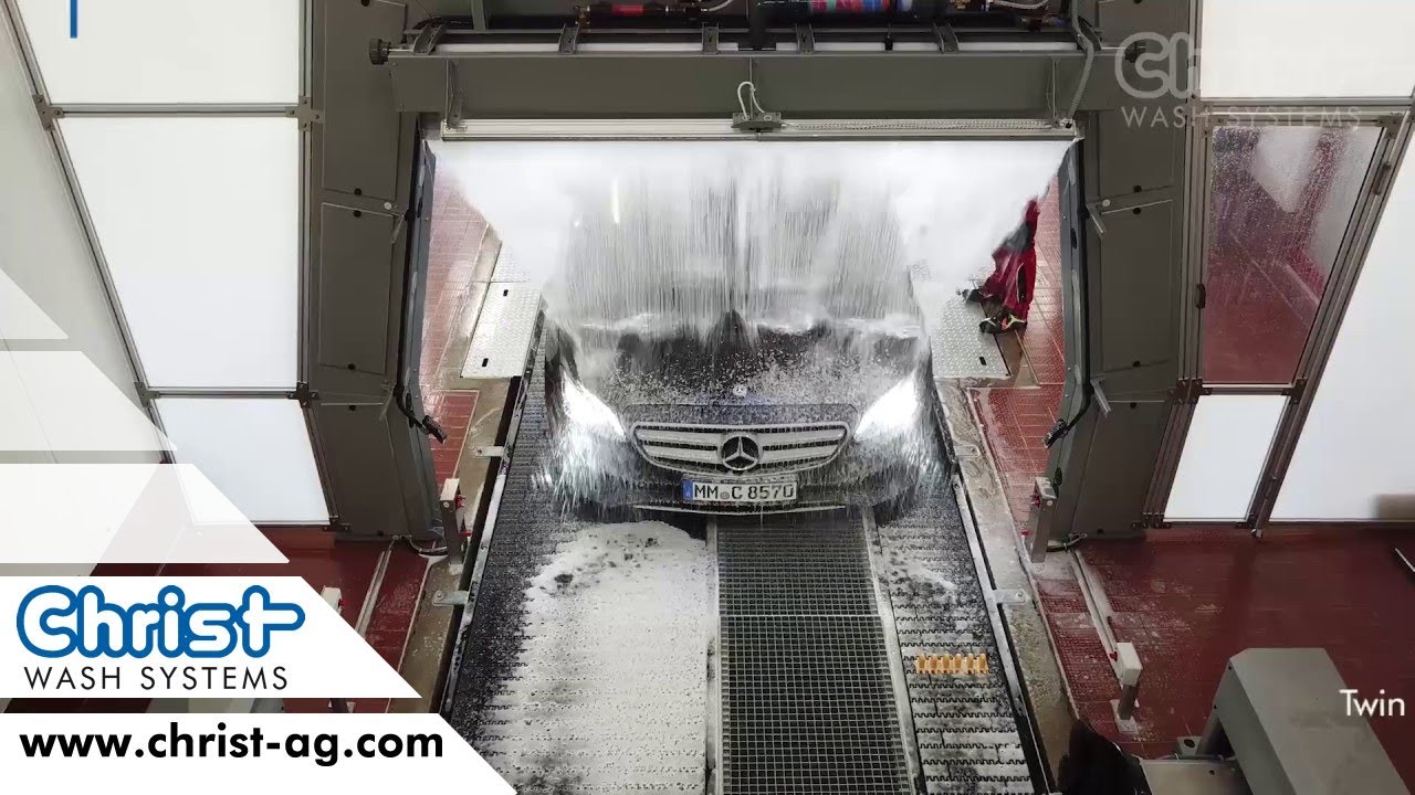 Indoor Express Car Wash Tunnel Evolution with twin plate conveyor | #ChristWashSystems