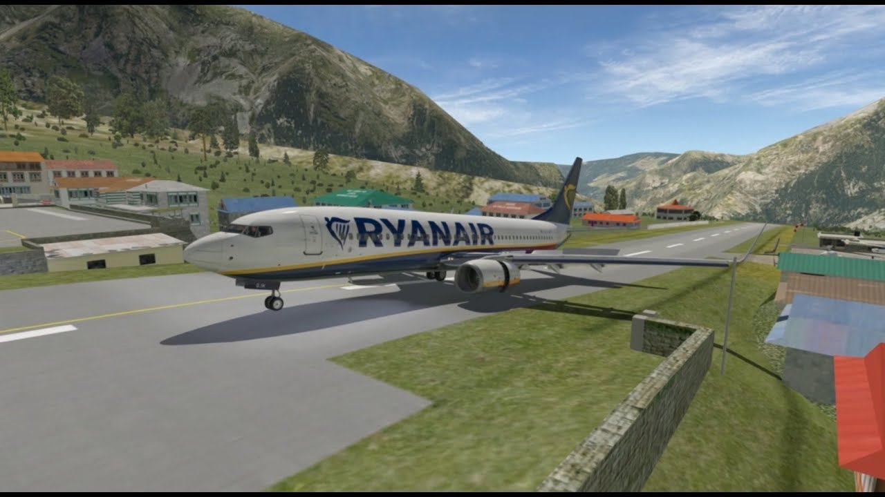 ✅ 🔴✈️X plane 11 Boeing 737 perfect Lukla VNLK landing with full stop and butter by Ryanair pilot