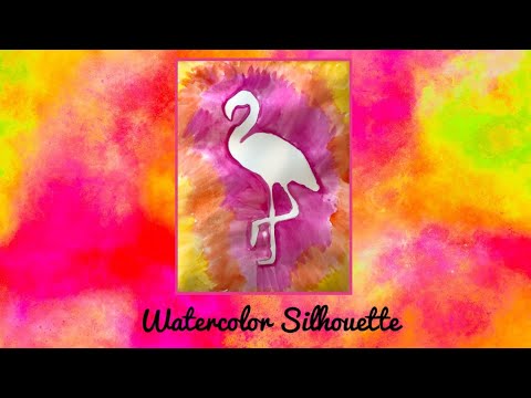 Watercolor Animal Silhouette - YouTube