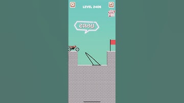 Draw bridge puzzle game level 2406 #drawing #game #Shorts