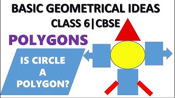 Basic Geometrical Ideas - Chapter 4 - Class 6th Maths || Polygons || Is circle a polygon? ||