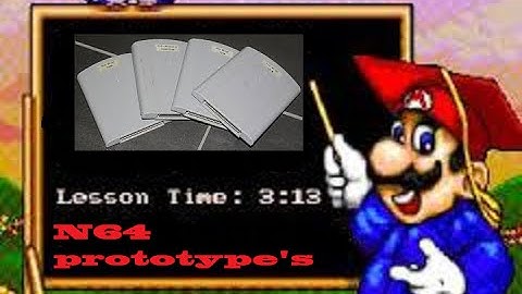 Nintendo ( N64 ) Prototype cartridge information ! Video Lesson XD