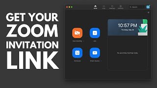 Zoom - how to get/create your meeting link invite others