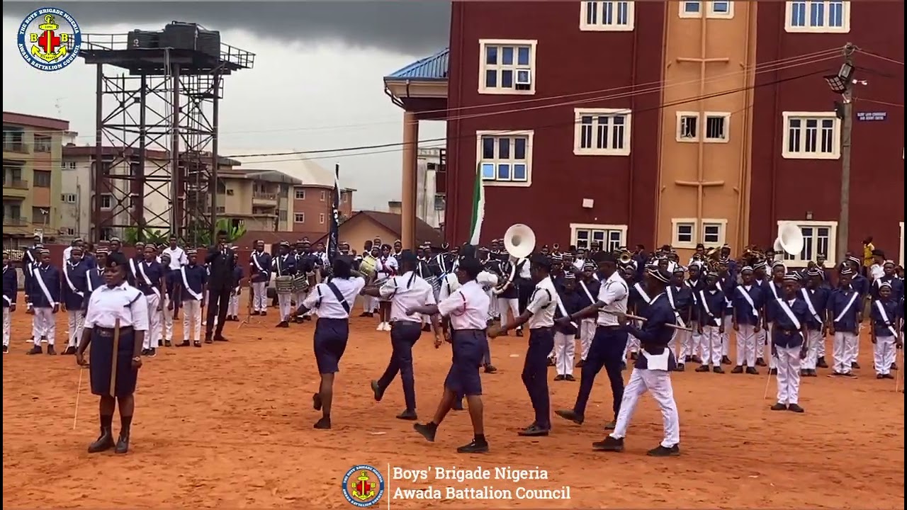 Ceremonial Parade From Boys Brigade Awada Battalion On The Occasion Of Their Inauguration