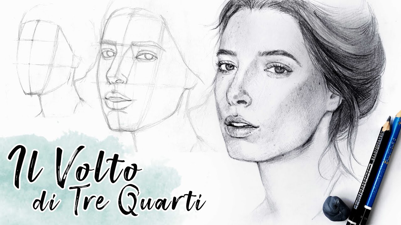 Come Disegnare Un Volto Tre Quarti Tutorial Disegno Ritratto Realistico A Matita Youtube