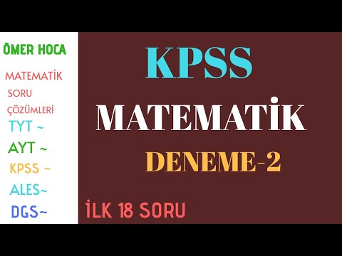 Kpss Matematik Deneme çözümü-2