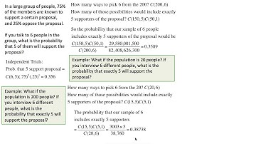 Sampling with and without replacement