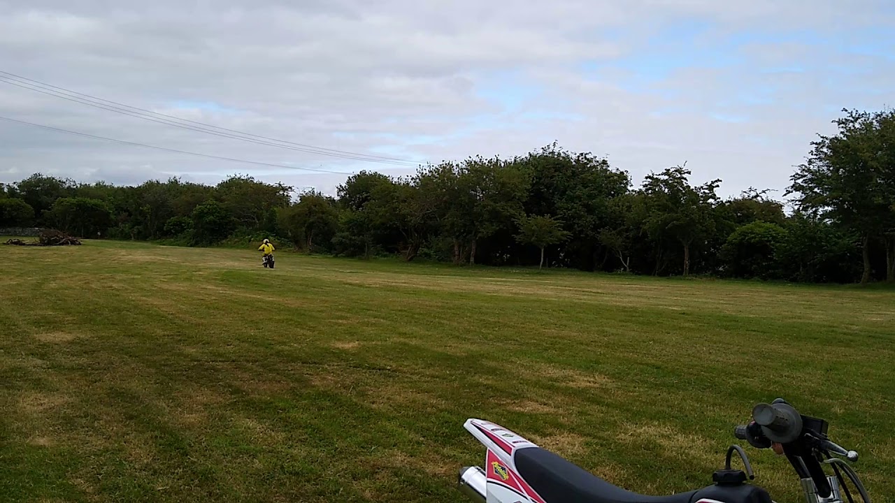 Welshpitbike 110cc in field