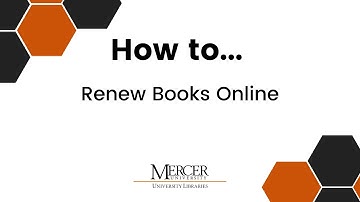 How to Renew Books Online