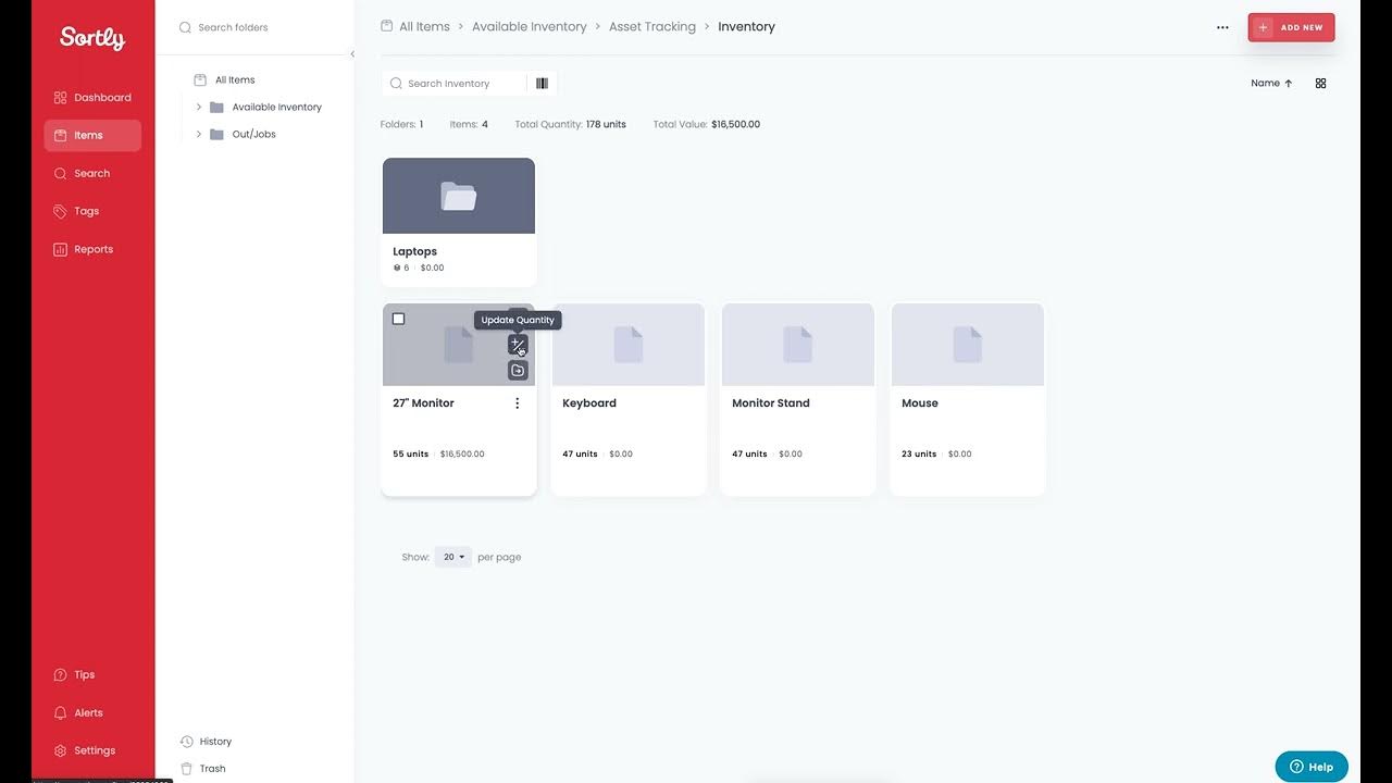 How to Update Your Inventory In Sortly - YouTube