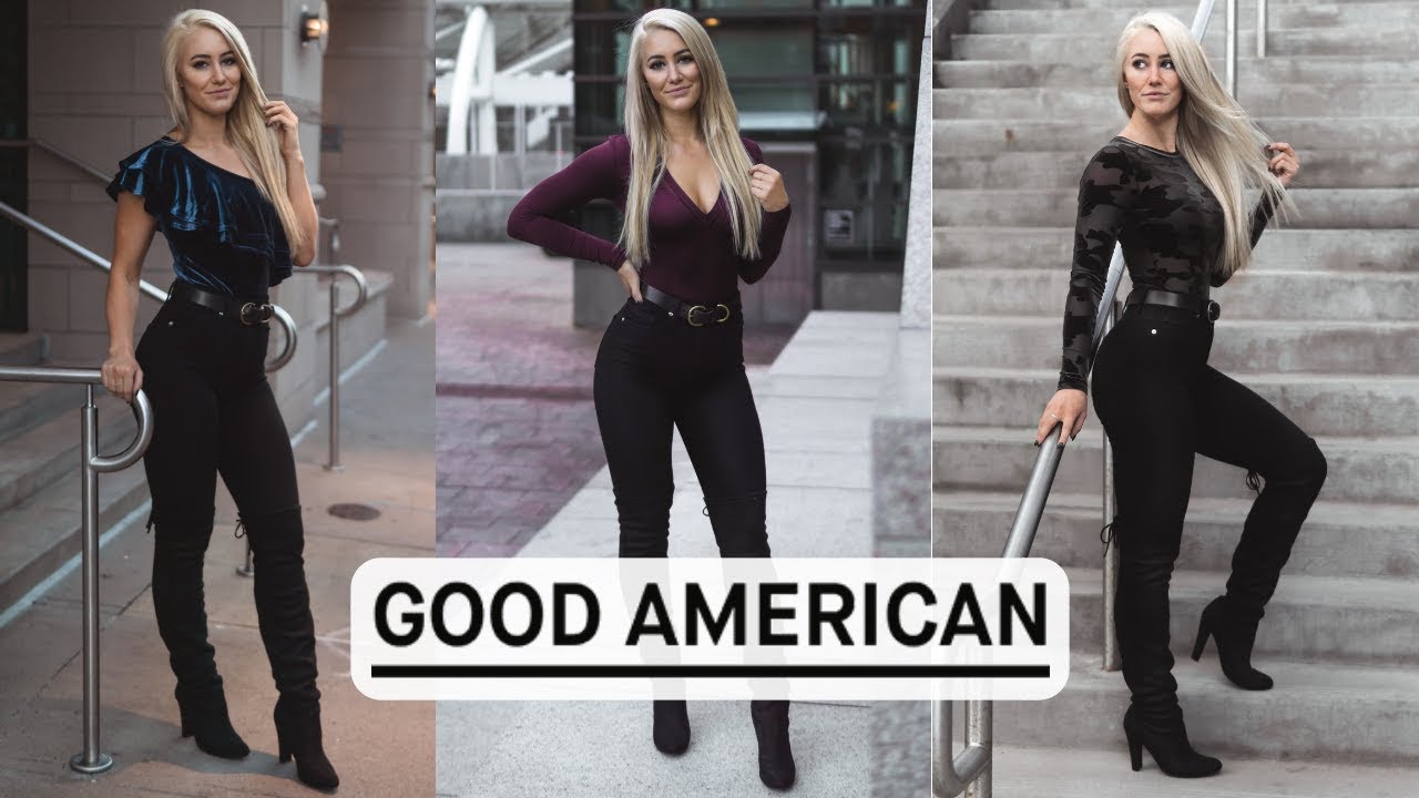 Good American Jeans & Bodysuits Try-On Haul