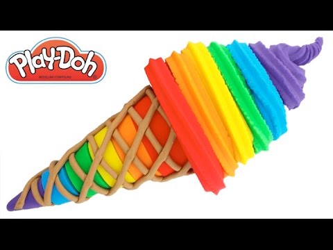 play doh rainbow ice cream
