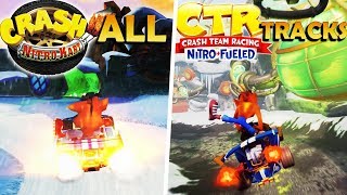 Crash Team Racing Nitro-Fueled Comparison - CNK vs CTRNF (CNK Tracks)
