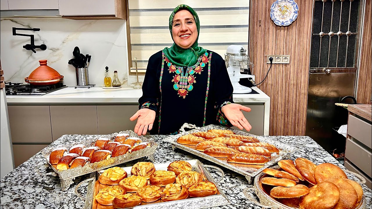 هانتوما وصفة حلوة ديال البريوش سهلة غير مكلفة 4 أشكال بحشوات مختلفة لذيذة تزينو بيها مائدة رمضان