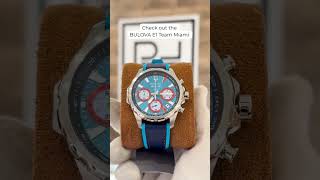 The Bulova E1 Team Miami Marine Star Chronograph