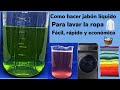 Como hacer Jabon liquido para lavar Ropa