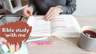 BIBLE STUDY WITH ME 🕊️ how I study the Bible with Mark 14 & some Christian non-fiction reading
