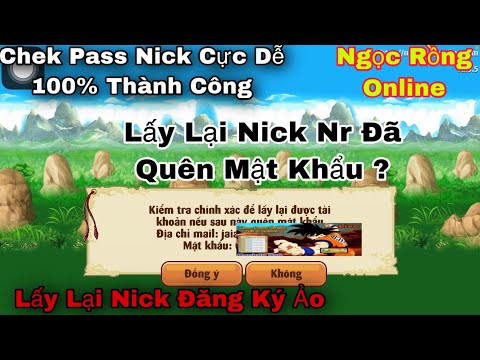 Ngọc Rồng Online - Hướng Dẫn Check Pass, Mật Khẩu Hack Nick Nro | Thủ thuật hack hay 2 Ngọc Rồng Online - Hướng Dẫn Check Pass, Mật Khẩu Hack Nick Nro | Thủ thuật hack hay 1