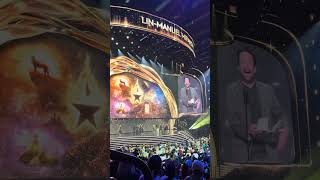 Lin-Manuel Miranda accepts his Disney Legend Award in song - singing Part of Your World #d23