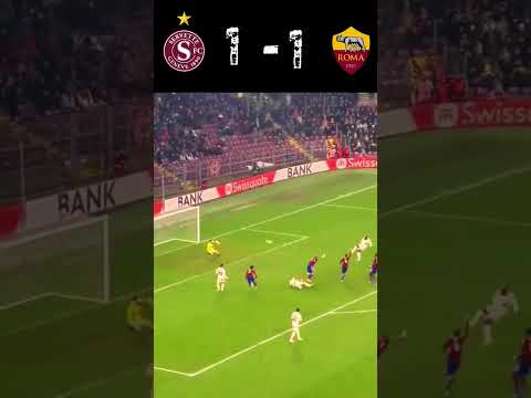 Servette Fc vs As roma europa liga moments