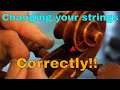 How to change a violin string-  and going it the right way so the string lasts longer