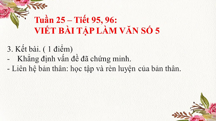 Bài viết bài tập làm văn số 5 lớp 7