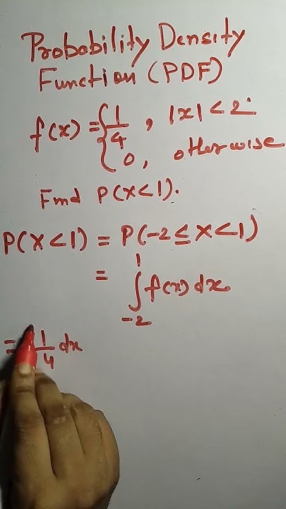 Probability density function. Simple problem - 2 #maths #probabilty # ...