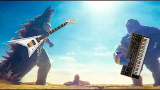 Kong vs.Godzilla-metal version (w/Kweer Kaiju)