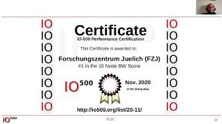 Sc20 Bof, The Io500 List Winners And Awards