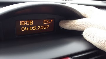 Opel Corsa - Clock Setting