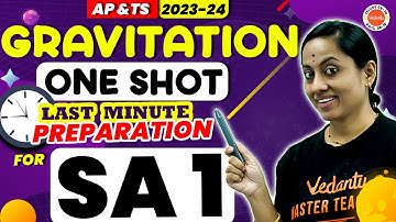 SA1- Gravitation Class 9 In Telugu One Shot | Last Min Prep