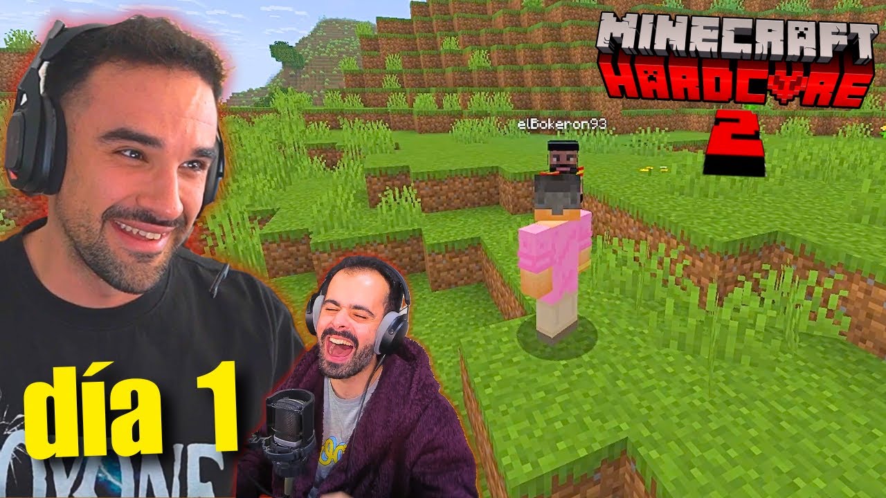 ILLOJUAN y ANDRES vuelven a MINECRAFT HARDCORE temporada 2 | dia 1