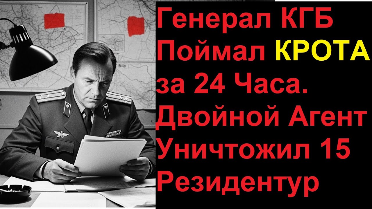 Генерал КГБ Поймал КРОТА за 24 Часа. Двойной Агент Уничтожил 15 Резидентур