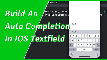 ios app tutorial: How to setup a auto complete UITextField in iOS Swift 5.0 (2019)