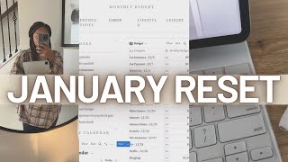 JANUARY 2023 MONTHLY RESET ROUTINE | budget, content planning, goal setting, reflections, favorites!