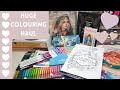 Large Adult Colouring Haul | Colouring Books & Supplies