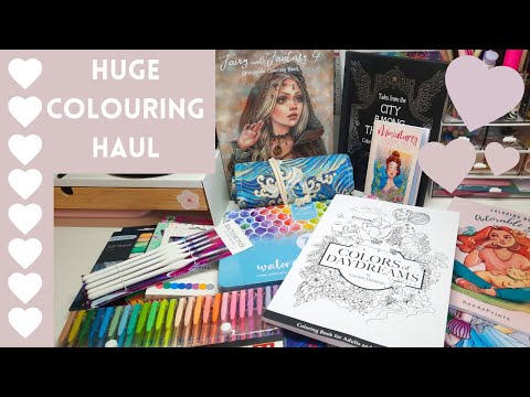 Large Adult Colouring Haul | Colouring Books x Supplies