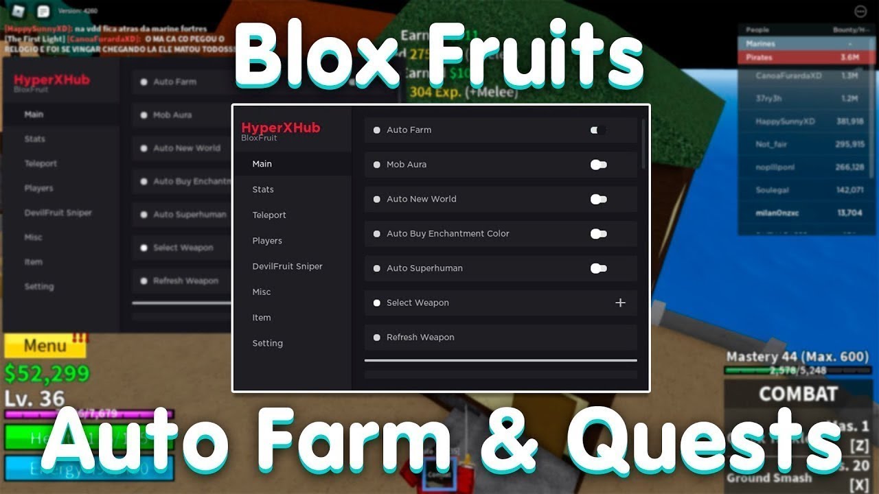 Blox Fruit Op Script Pastebin - GodMode Hack & +10 Features - CHEATERMAD