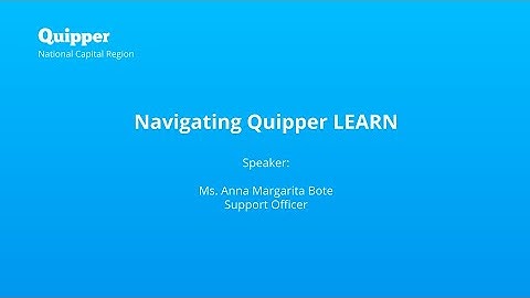 National Capital Region Navigating Quipper LEARN