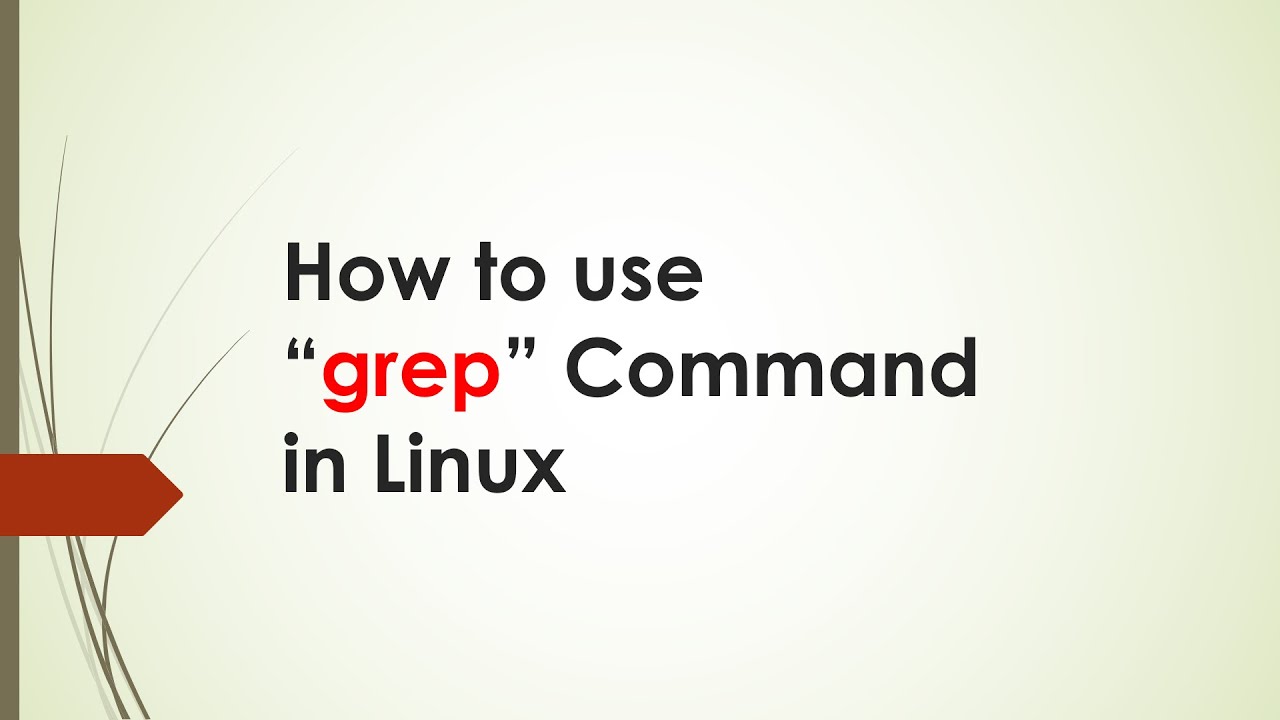 Linux Grep Command - YouTube